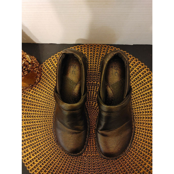 Born Toby Duo Bronzed Metallic Leather Size 7M - Picture 3 of 5